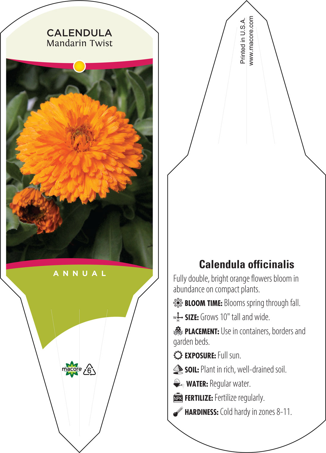 Calendula Orange and Lemon Twist 