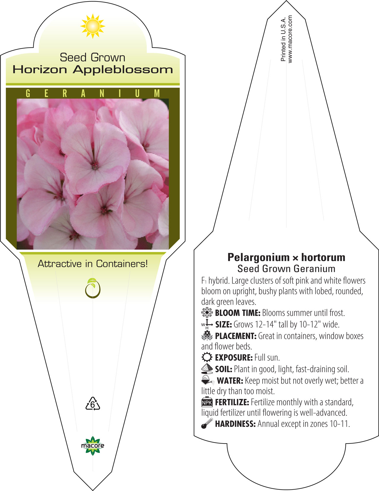 Macore Stakes s Labels For The Horticulture Industry Categories